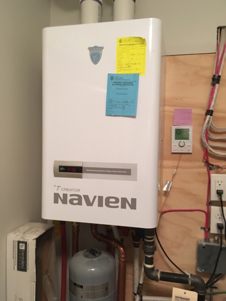 Stanley Park, AB - Navien boiler , cleaned combustion air filter and did boiler coil flush . Stanley Park, AB - Navien boiler , cleaned combustion air filter and did boiler coil flush .