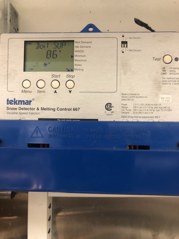 Stanley Park, AB - Plumbing repair required work on Tecmar snow melt 667 reprogram it.  Stanley Park, AB - Plumbing repair required work on Tecmar snow melt 667 reprogram it.